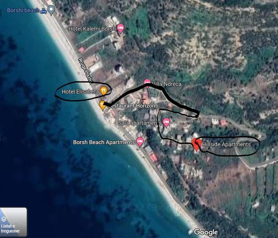 Hillside Apartments Borsh Εξωτερικό φωτογραφία